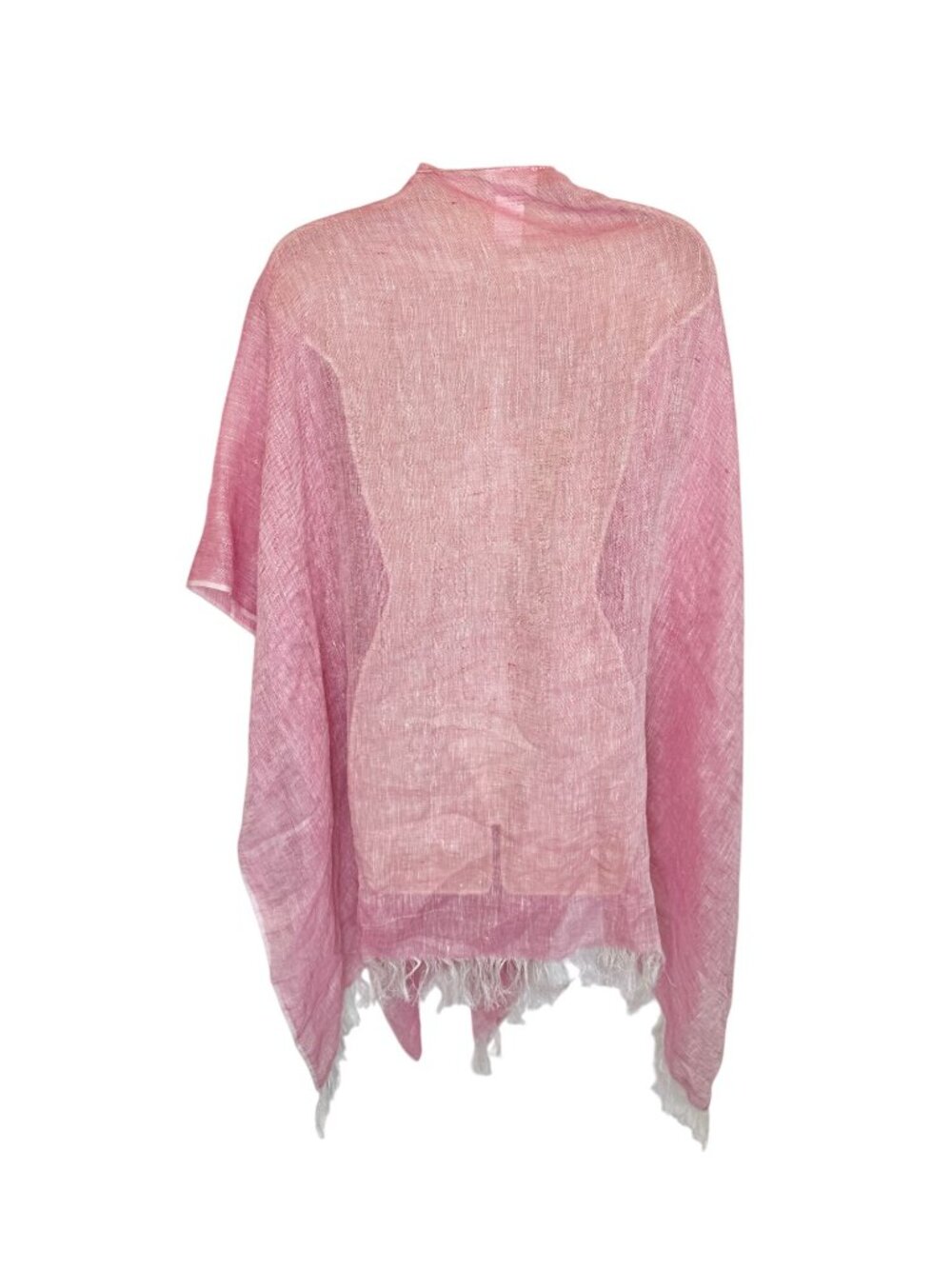 Mer-Sea pink linen wrap - One Size - Picture 4 of 4